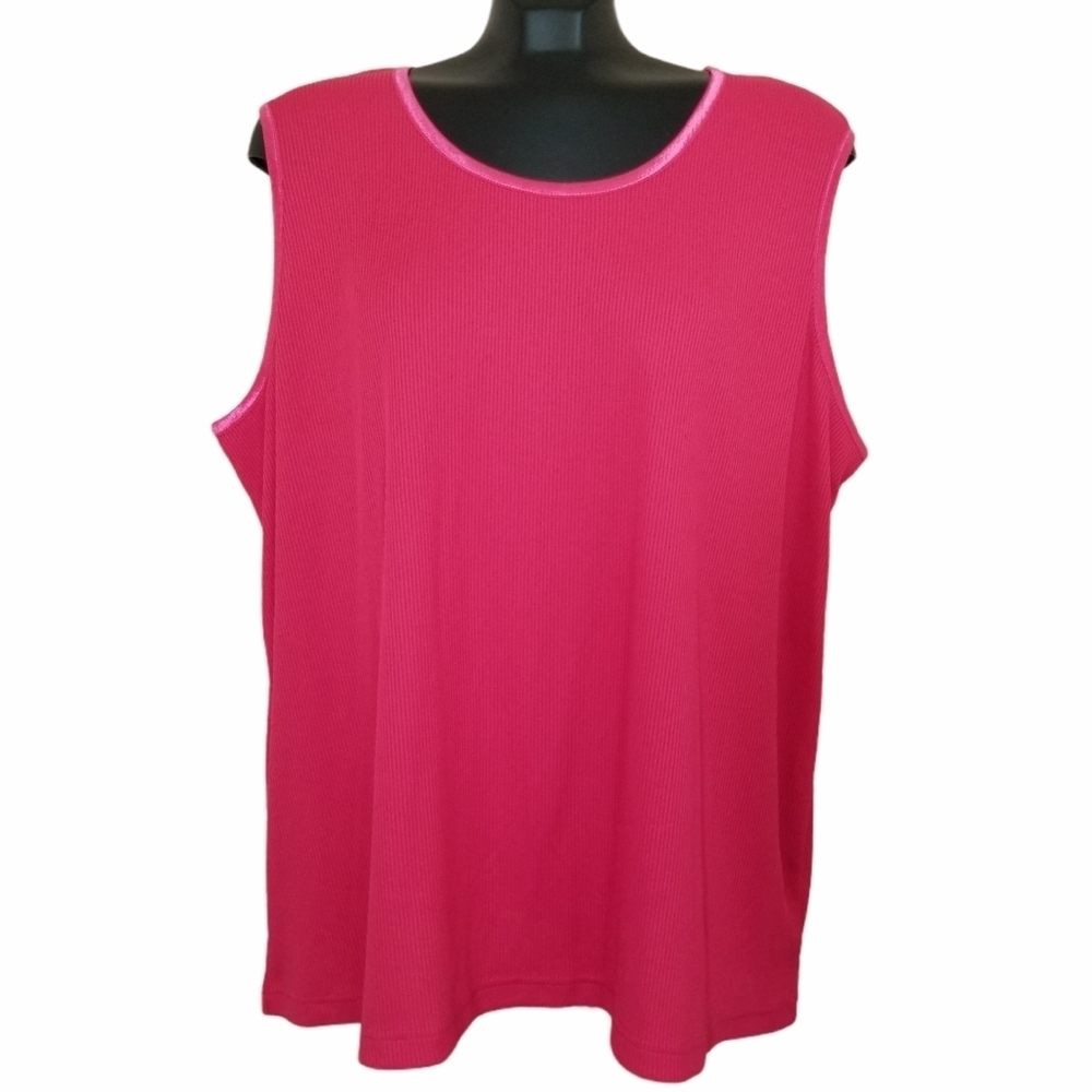 New Penningtons Pink Polyester  plus size 5x tank top